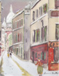 Vintage Maurice Utrillo Paris prints from 1955